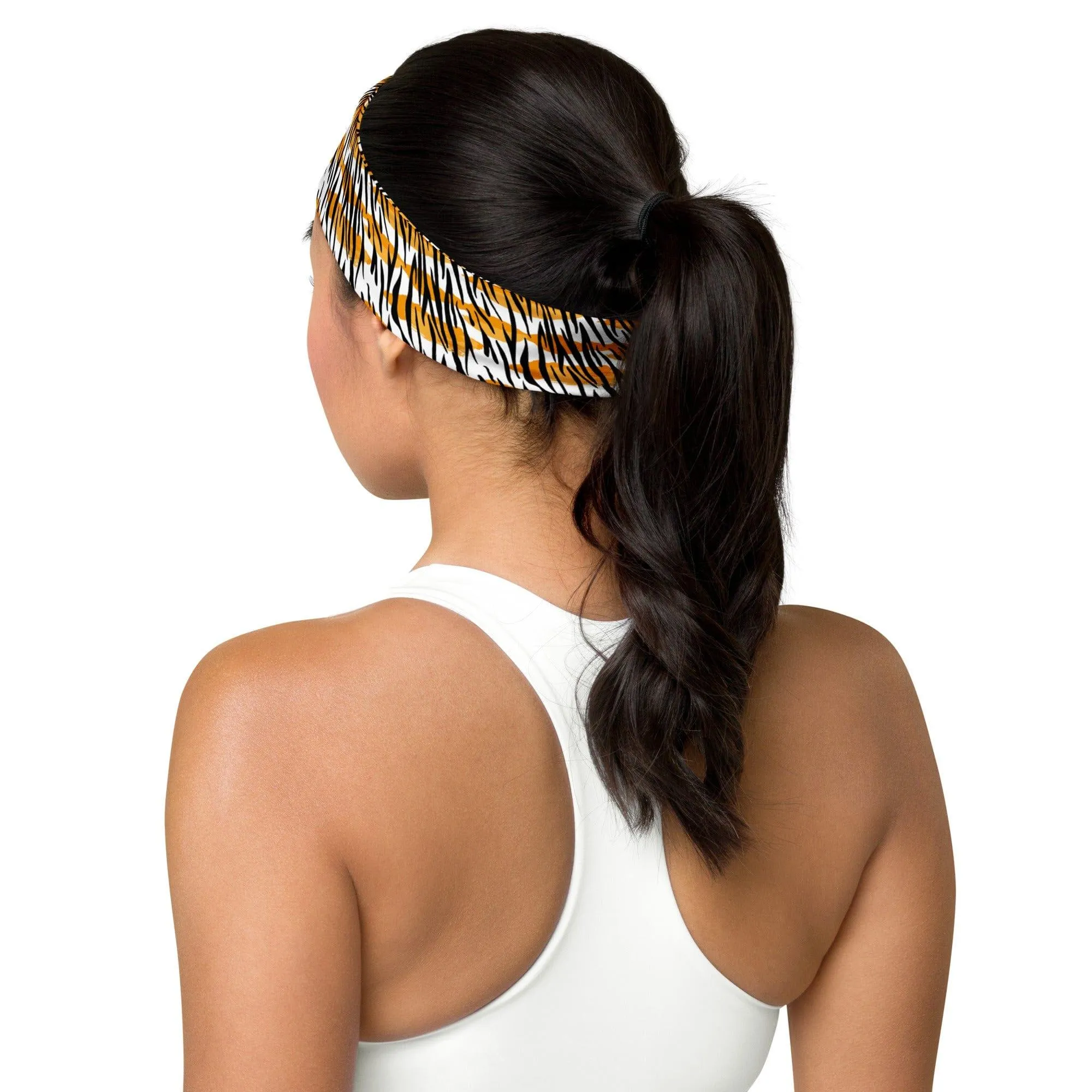 80's Tiger Pattern Sports Quick Dry Headband