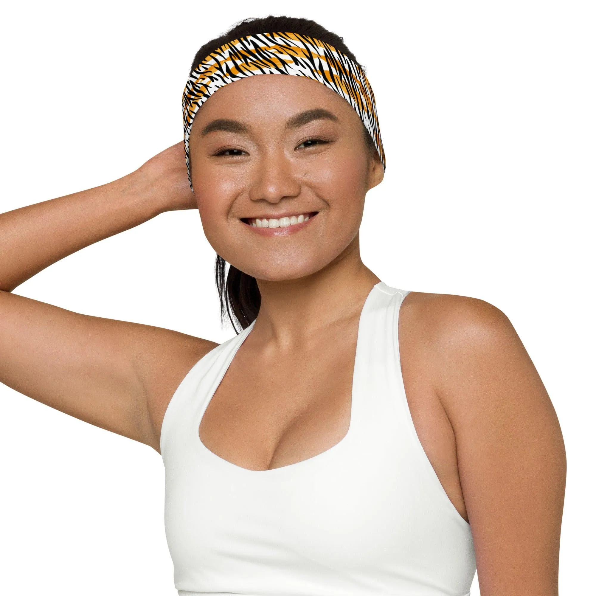 80's Tiger Pattern Sports Quick Dry Headband