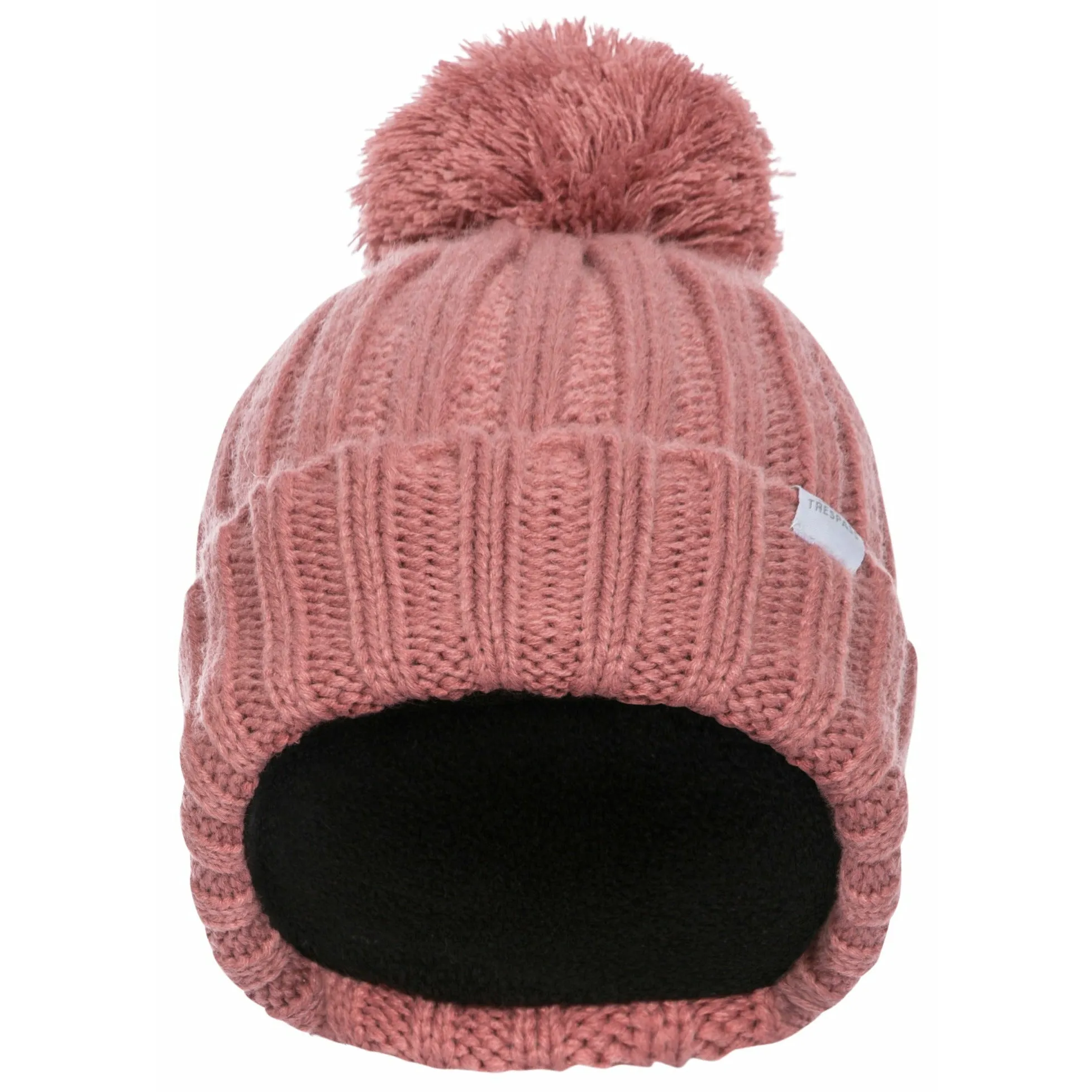 Alisha Womens Knitted Hat - Dusty Rose