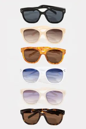 Assorted Acetate Round Sunglasses