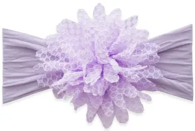 Baby Bling Fishnet Flower Headband (10 Colors)