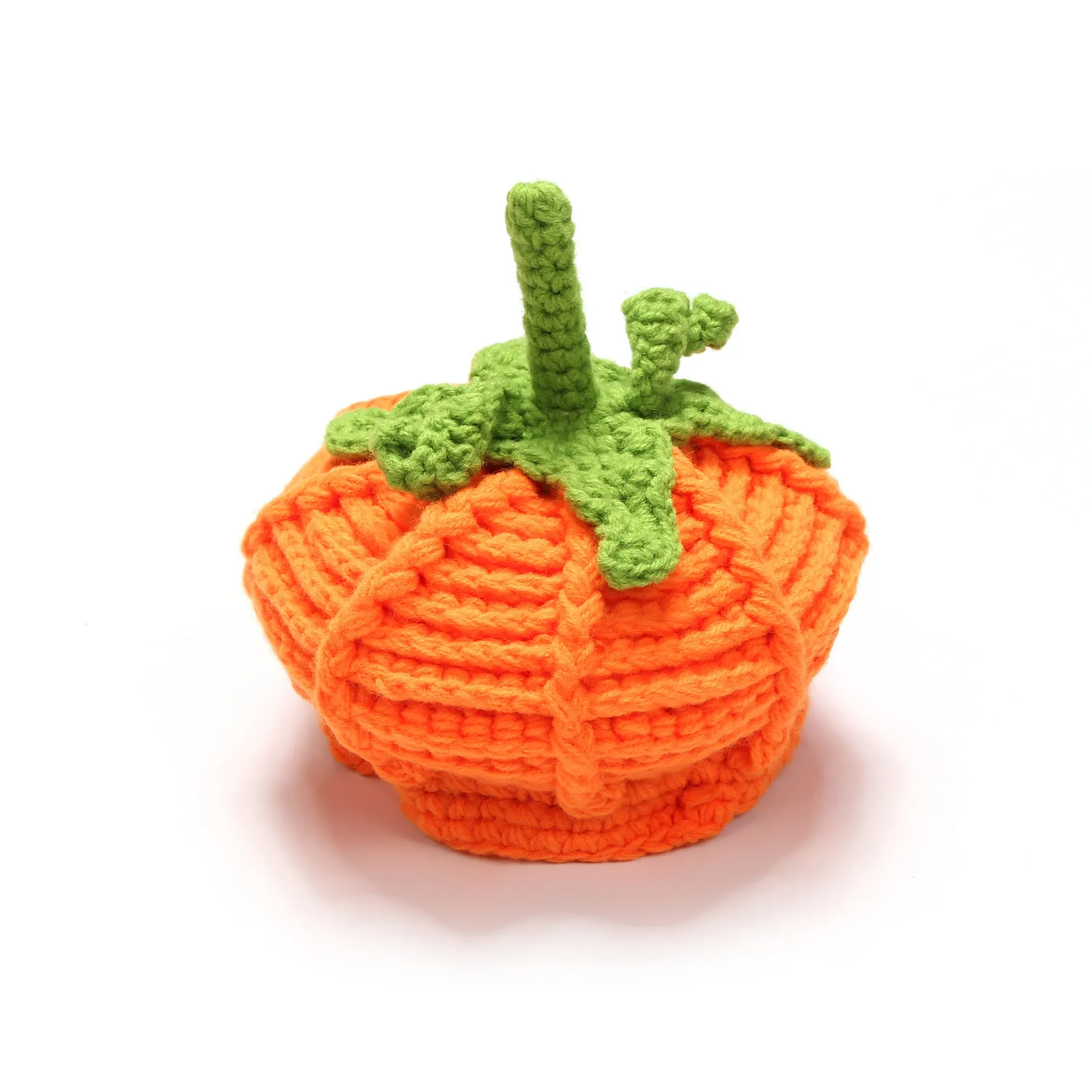 Babymoon Baby Pumpkin Style Cap | Baby Photography Props | Halloween | Orange