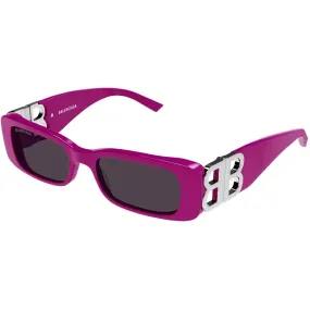 Balenciaga Women's Sunglasses - Fuchsia Butterfly Shape Frame Grey Lens | BB0096S 016