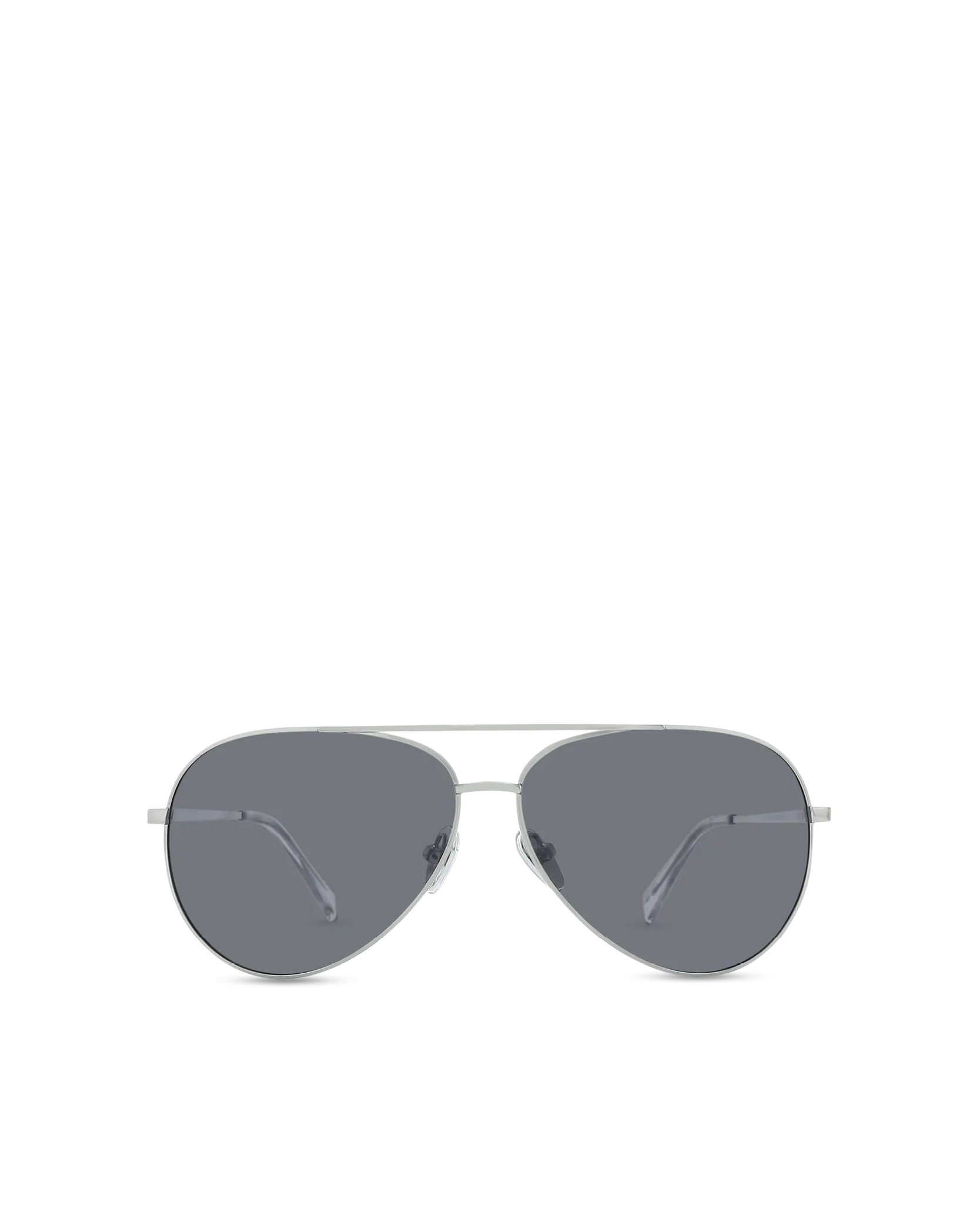 BANBE EYEWEAR Womens The Campbell Sunglasses - Silver /Smoke