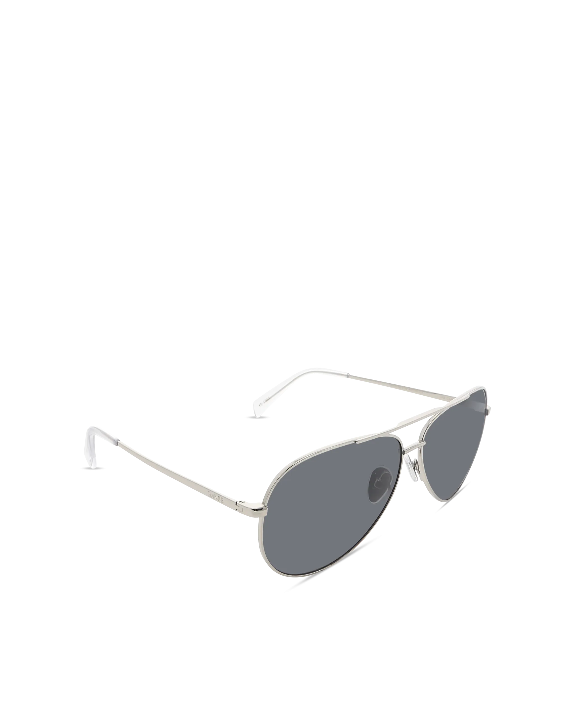 BANBE EYEWEAR Womens The Campbell Sunglasses - Silver /Smoke