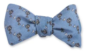 Blue Palmetto Bow Tie - B4857