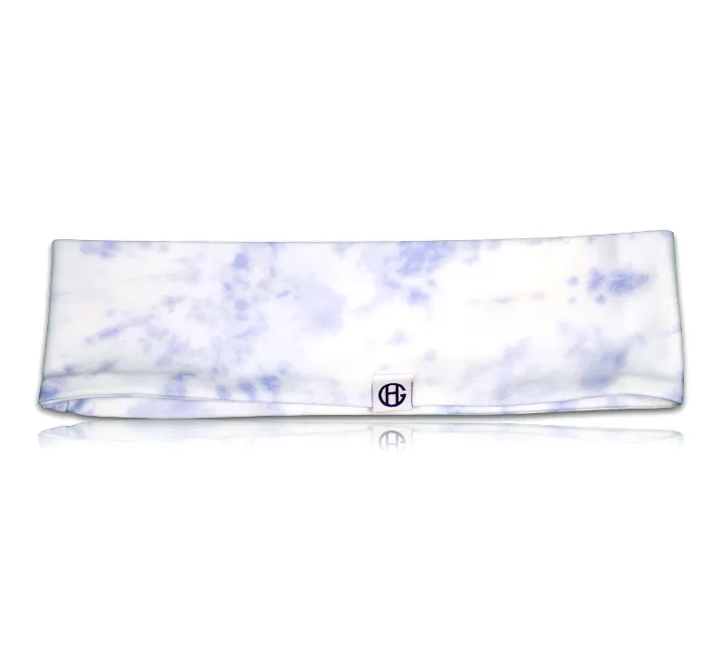 Blue Tie Dye Sports Headband