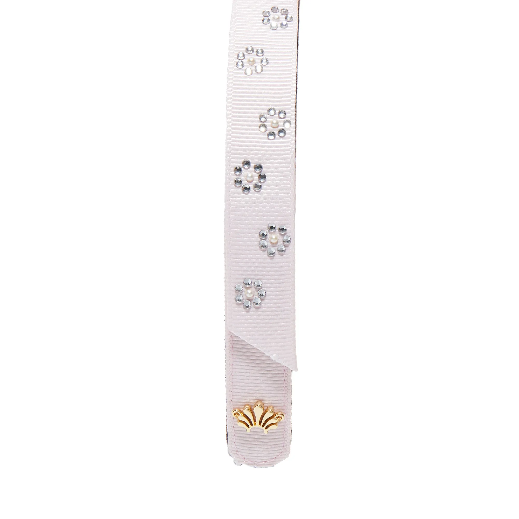 BLUSH EMBELLISHED BARDOT SLIM RIBBON
HEADBAND