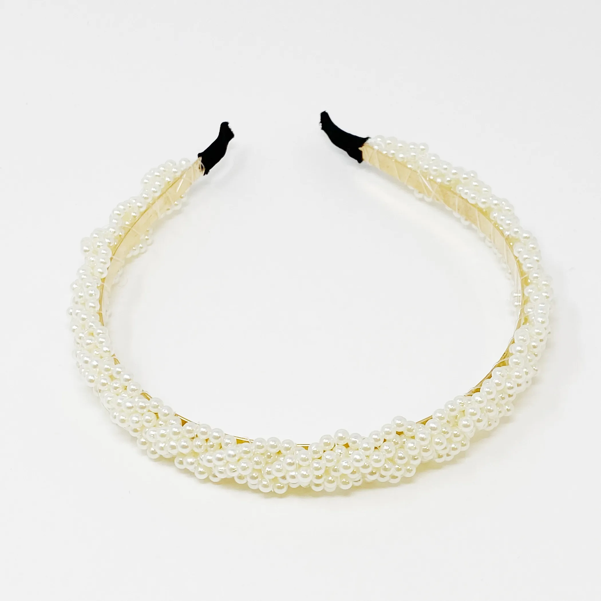 Braided Pearl Strand Headband