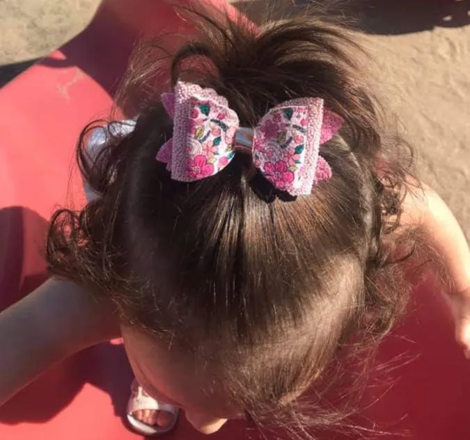 Bright Floral Bow