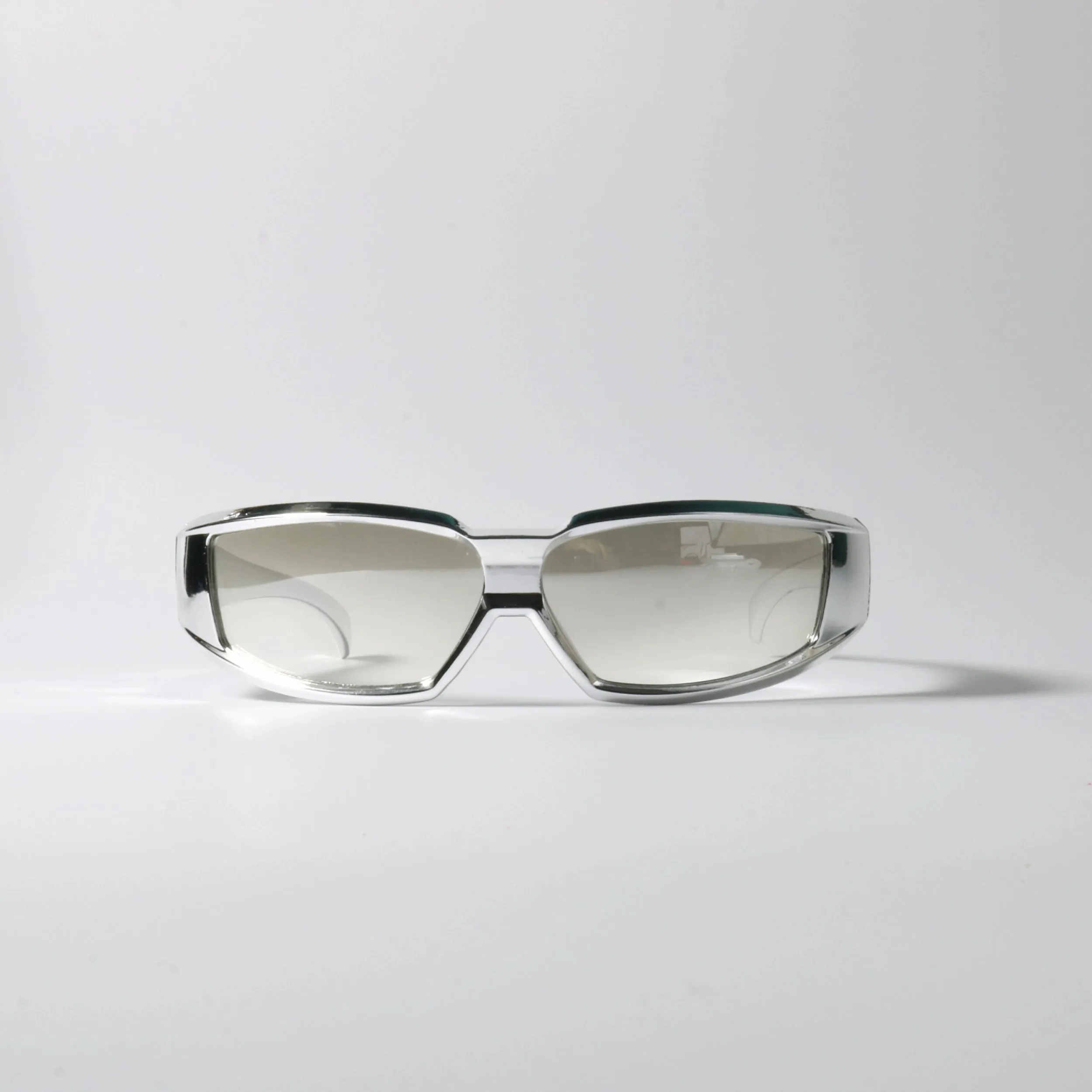 Bright Silver UV Protection Punk Sun Glasses