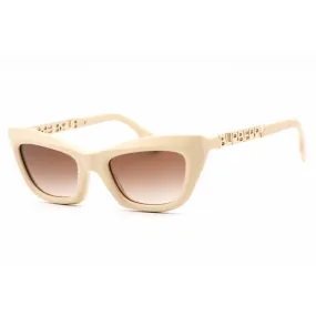 Burberry Women's Sunglasses - Beige Cat Eye Frame Brown Gradient Lens | 0BE4409 409213