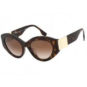 Burberry Women's Sunglasses - Dark Havana Cat Eye Plastic Frame | 0BE4361F 300213