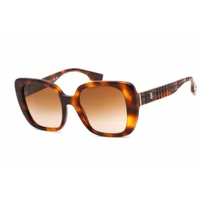 Burberry Women's Sunglasses - Full Rim Havana Plastic Cat Eye Frame | 0BE4371 331613