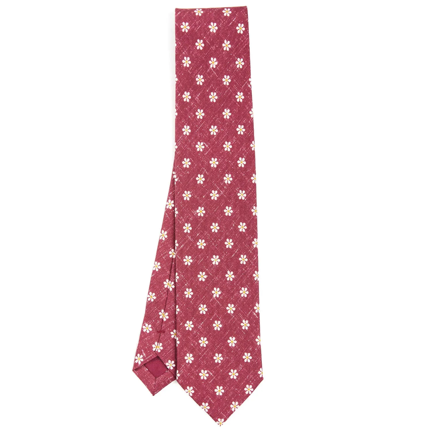 BURGUNDY SARTORIAL COTTON AND SILK TIE