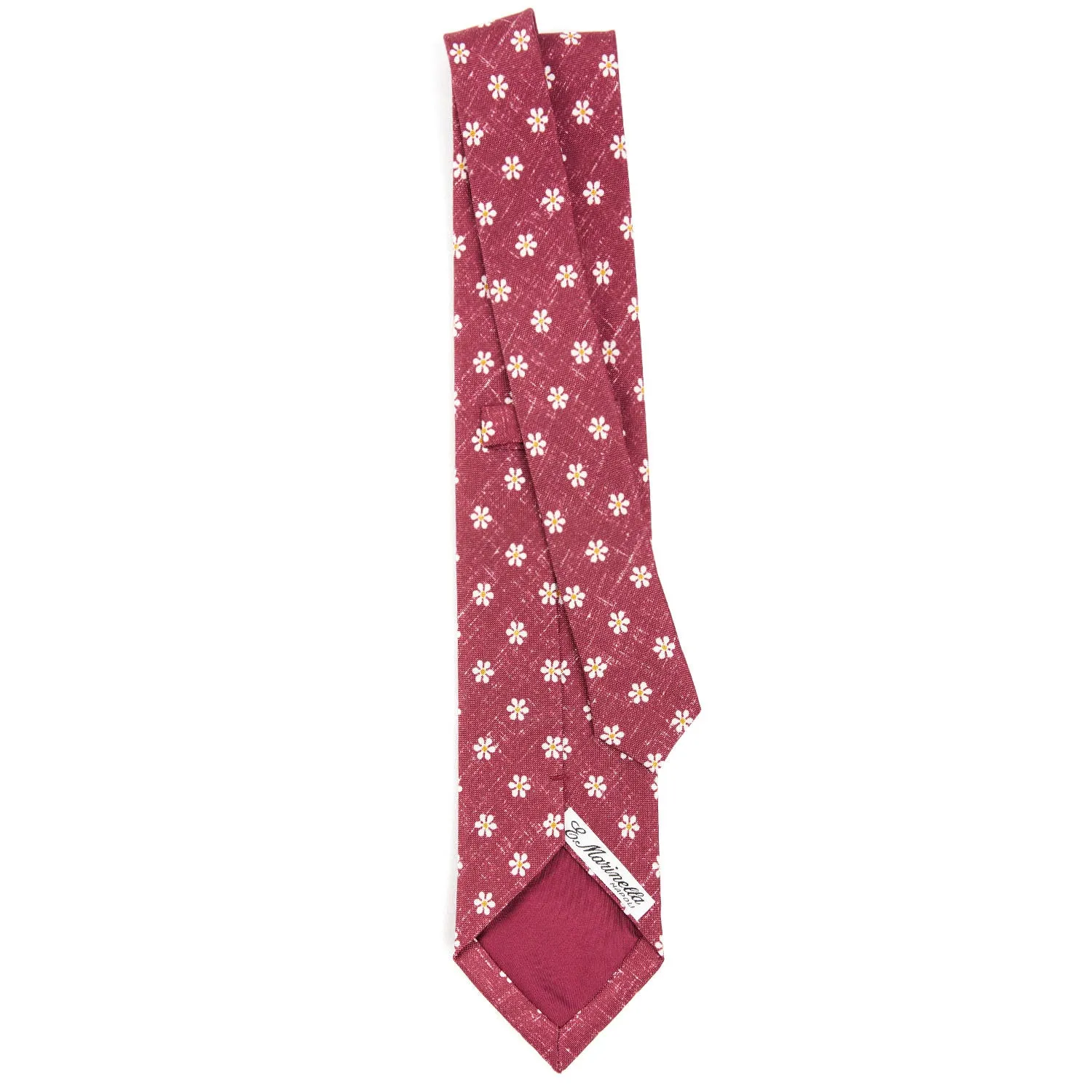 BURGUNDY SARTORIAL COTTON AND SILK TIE