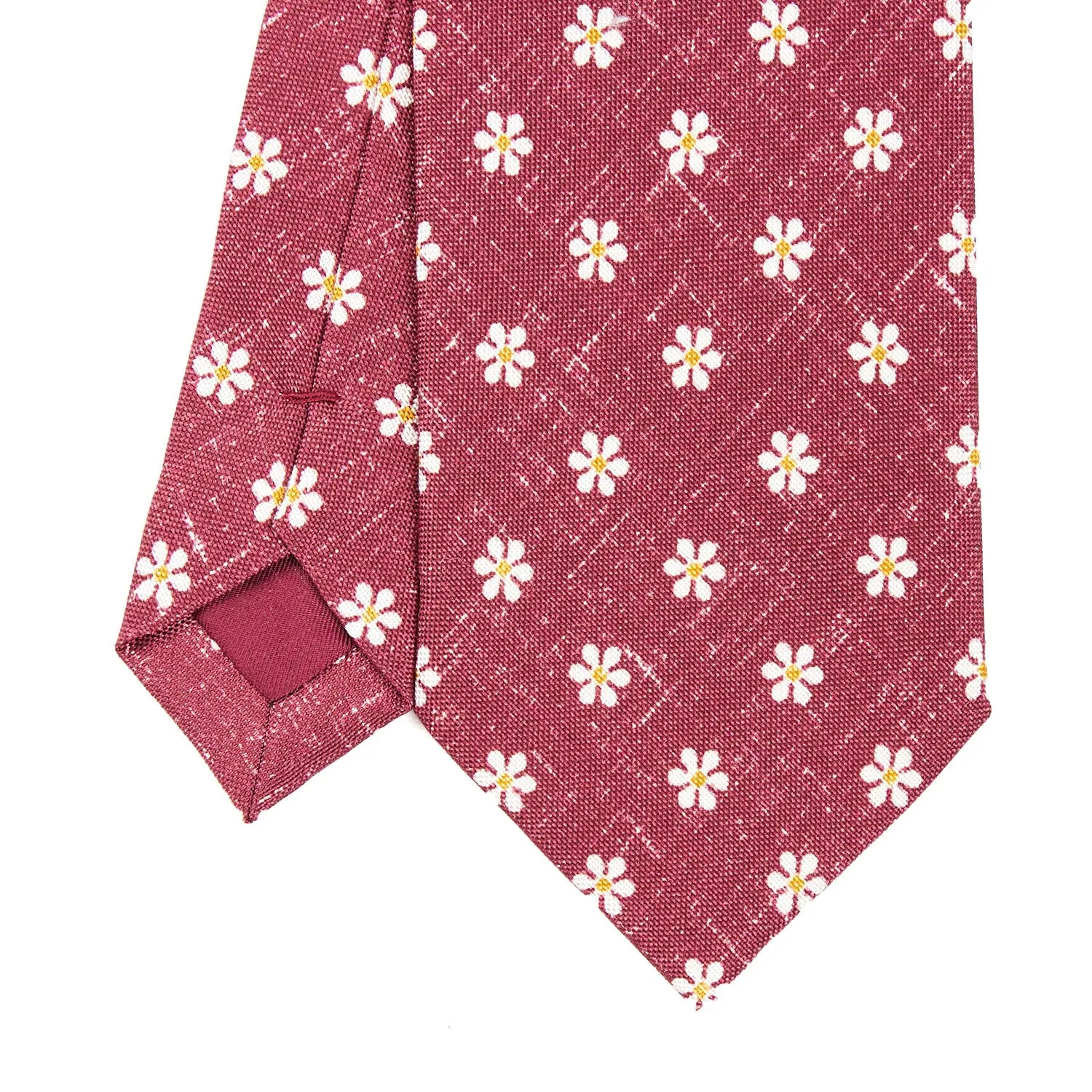 BURGUNDY SARTORIAL COTTON AND SILK TIE