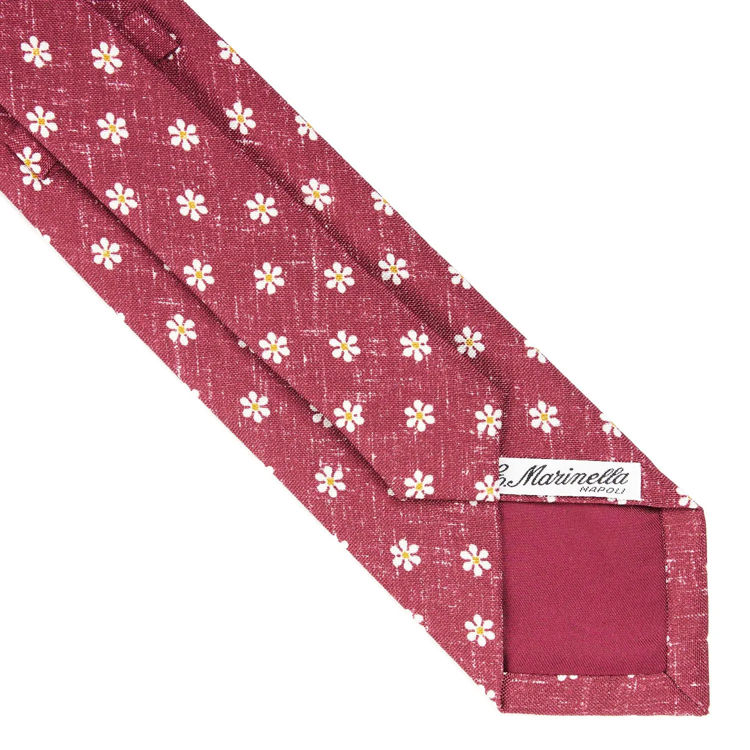 BURGUNDY SARTORIAL COTTON AND SILK TIE