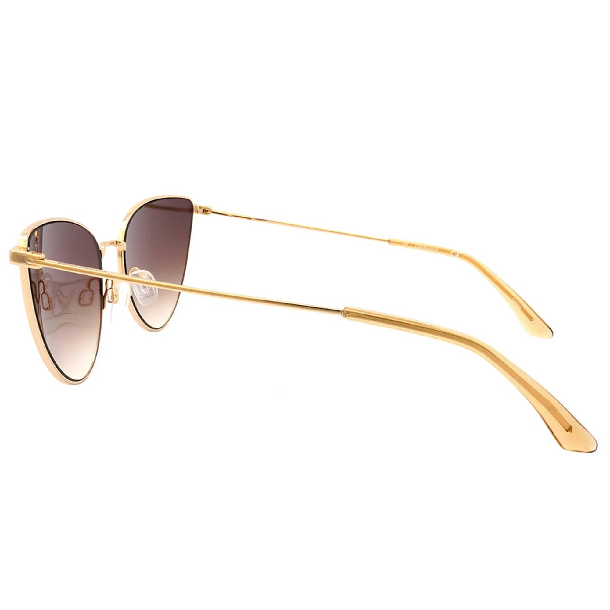 Calvin Klein Women's Sunglasses - Shiny Gold Cat Eye Metal Frame | CK20136S 717