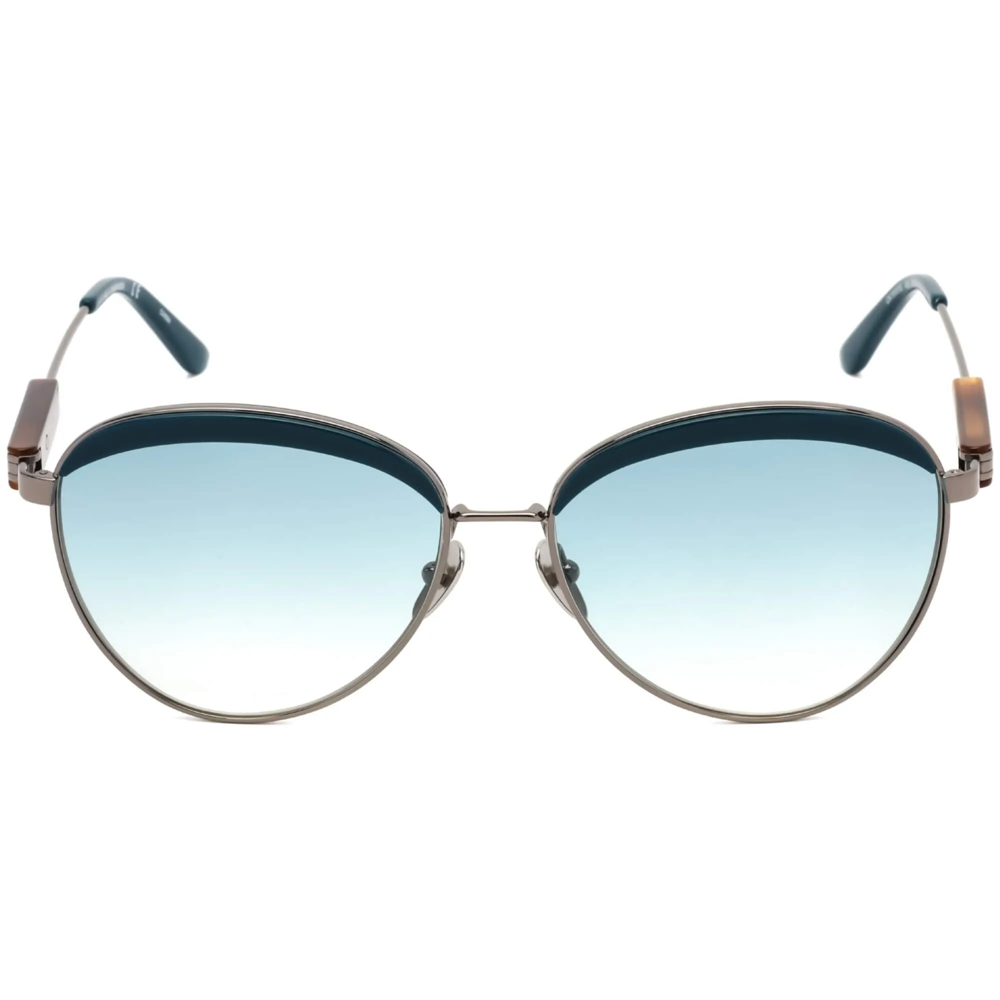 Calvin Klein Women's Sunglasses - Teal Metal Frame Blue Gradient Lens | CK19101S 430