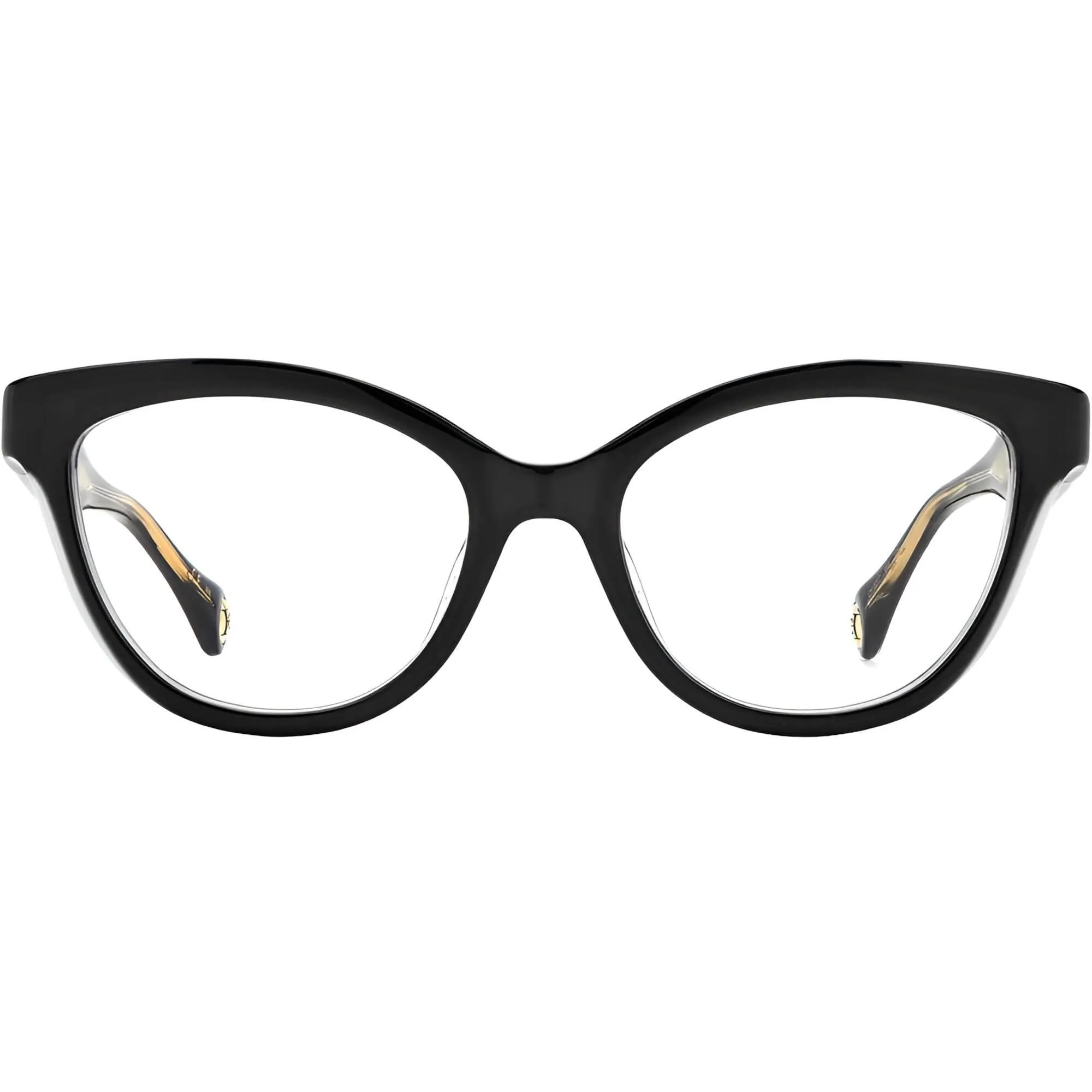 Carolina Herrera Women's Eyeglasses - Black Grey Plastic Cat Eye Frame | CH 0017 008A