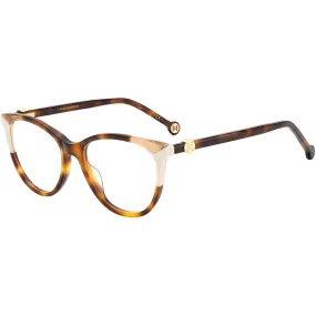 Carolina Herrera Women's Eyeglasses - Havana Ivory Frame Demo Lens | CH 0054 0C1H