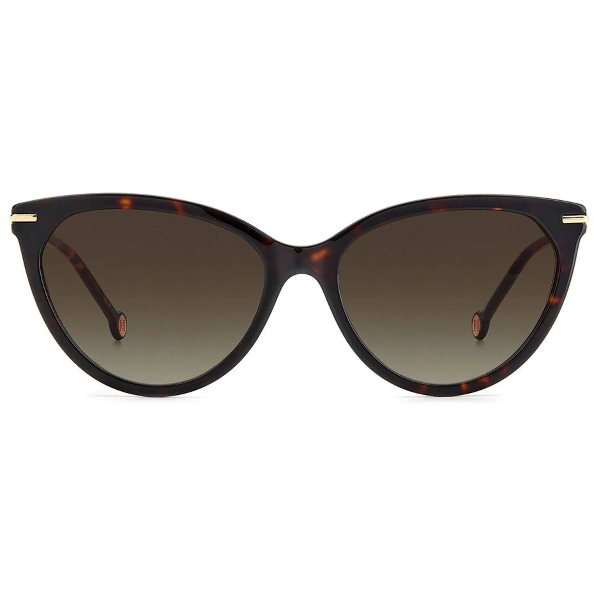 Carolina Herrera Women's Sunglasses - Havana Cat Eye Acetate/Metal | HER 0093/s 0086