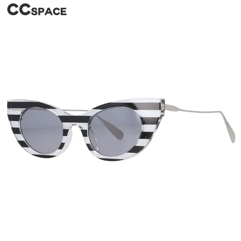 CCspace Women's Full Rim Cat Eye Resin Frame Sunglasses 54236