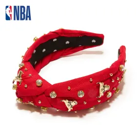 CHICAGO BULLS LELE SADOUGHI / NBA RED EMBELLISHED KNOTTED HEADBAND