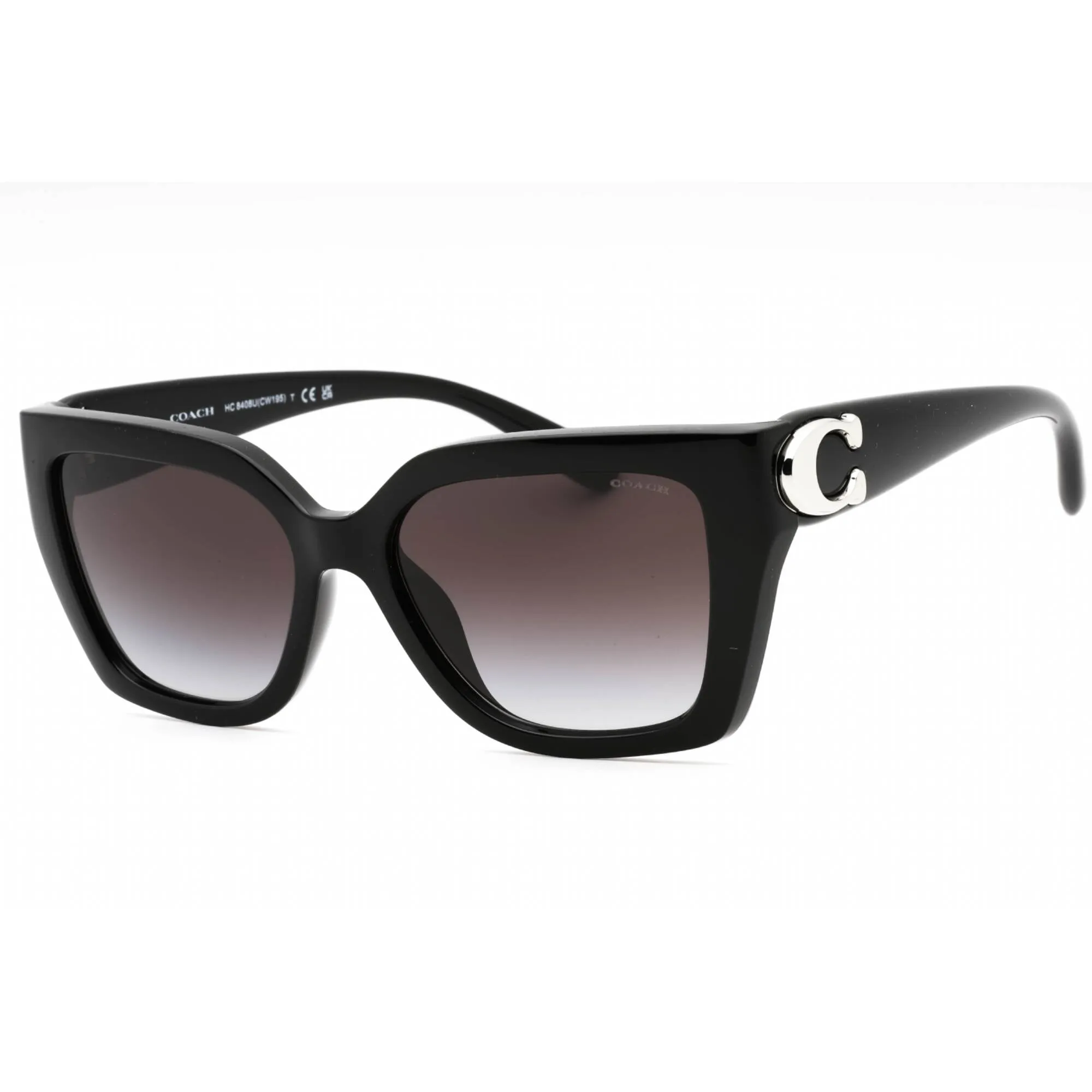 Coach Women's Sunglasses - Black Plastic Cat Eye Full Rim Frame | 0HC8408U 50023C