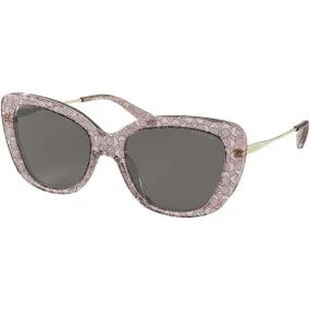 Coach Women's Sunglasses - Grey Glitter Signature Cat Eye Frame | 0HC8291 55888754