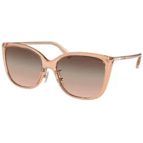 Coach Women's Sunglasses - Transparent Champagne Plastic Frame | 0HC8345 55619L57