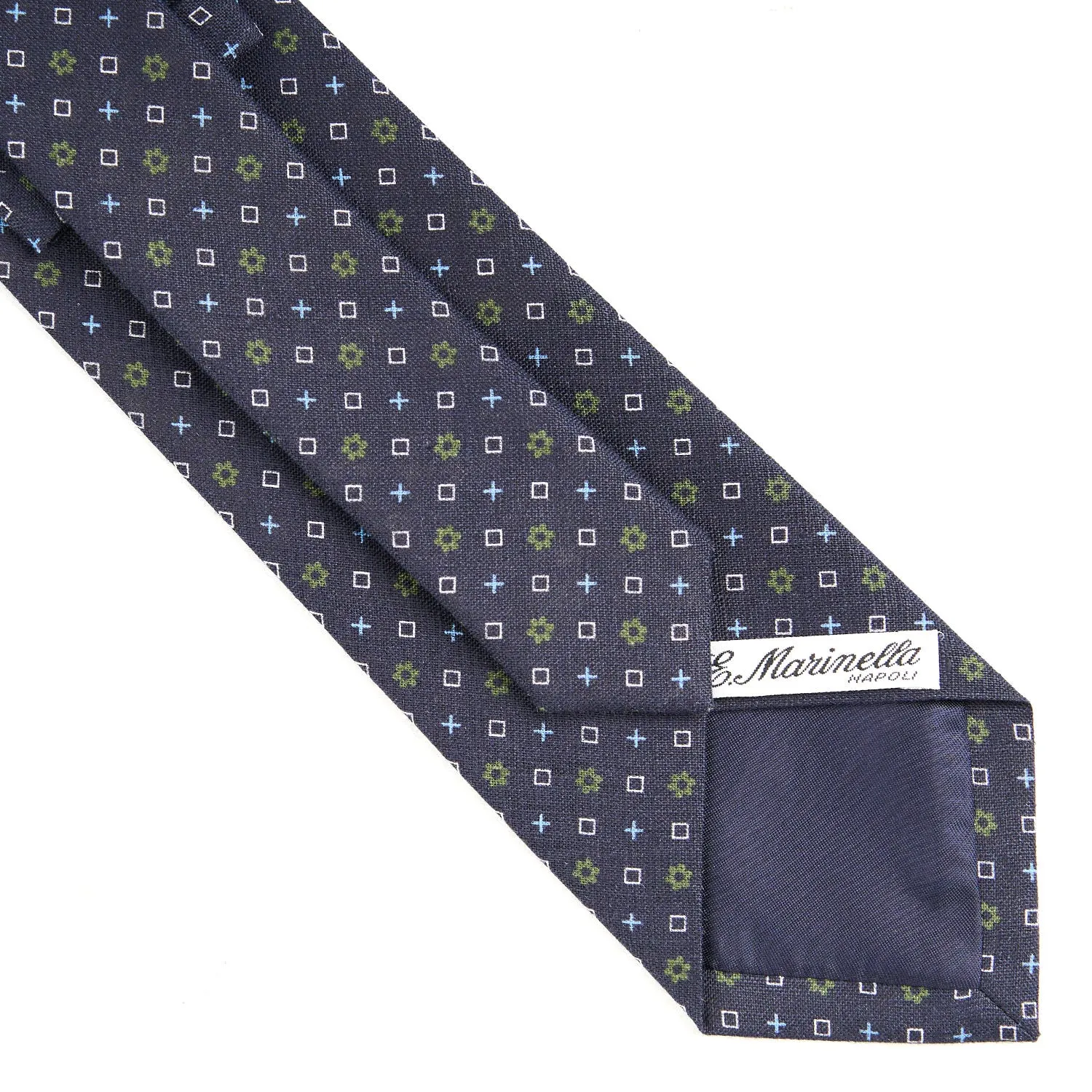 DARK BLUE SARTORIAL COTTON AND SILK TIE