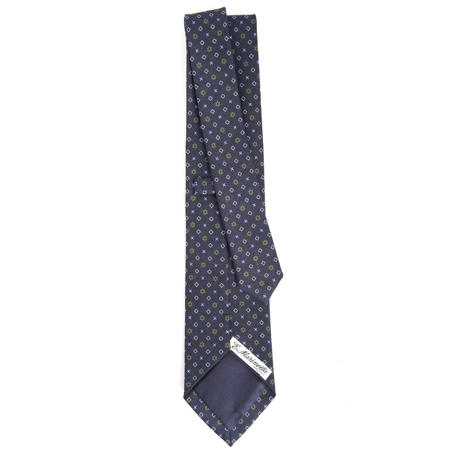 DARK BLUE SARTORIAL COTTON AND SILK TIE