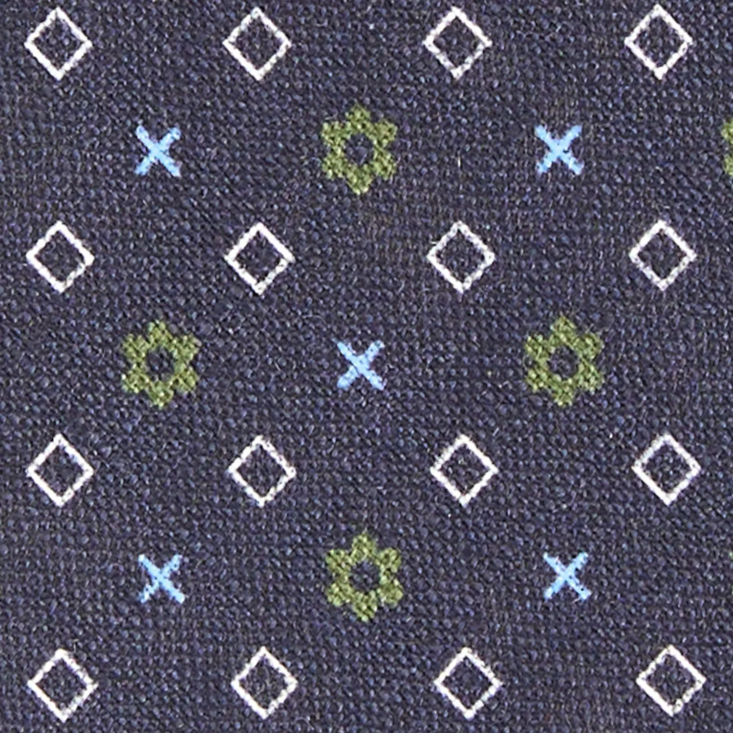 DARK BLUE SARTORIAL COTTON AND SILK TIE