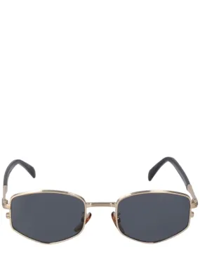 DB Eyewear by David Beckham   DB oval aviator metal sunglasses 