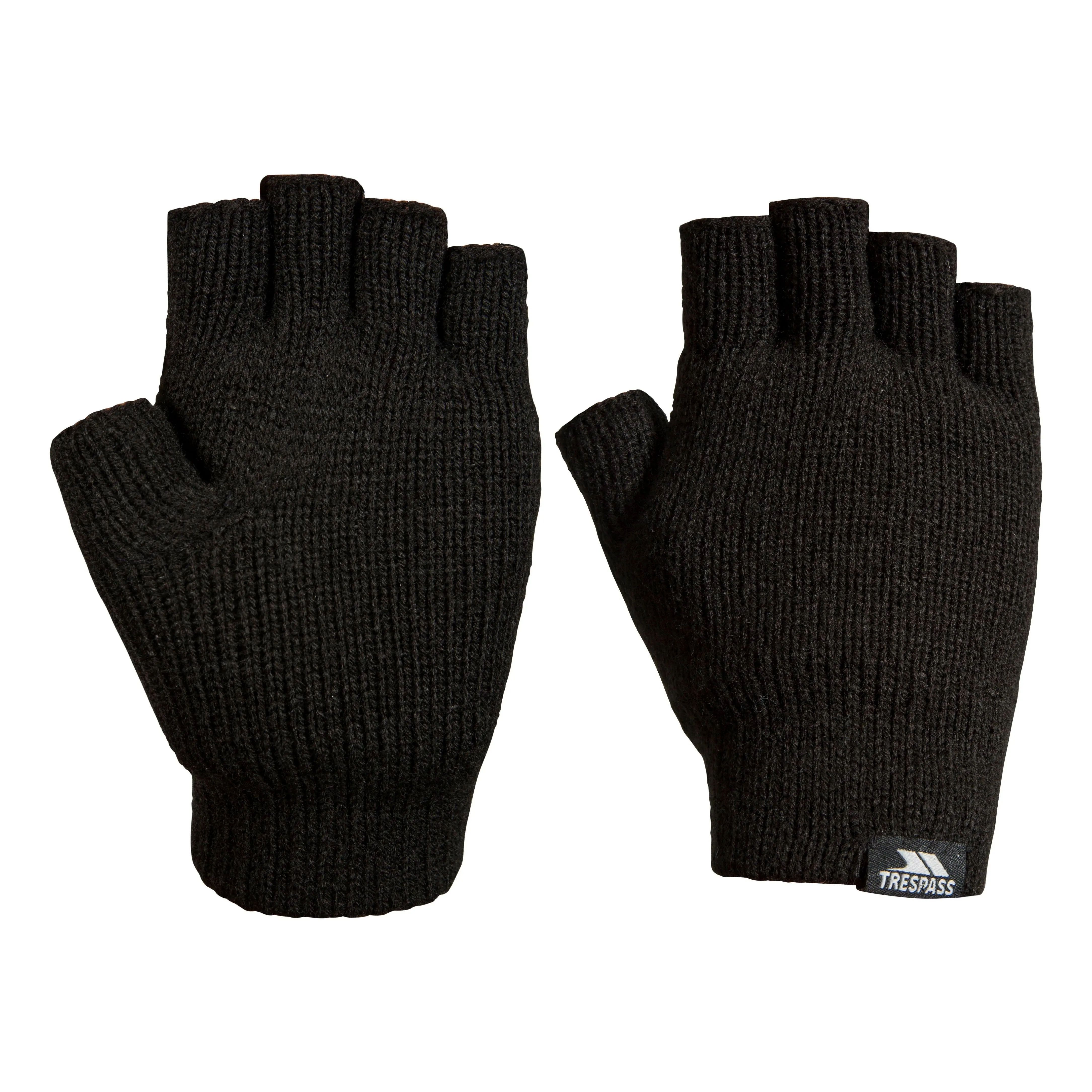 Dita Unisex Adults Fingerless Gloves in Black