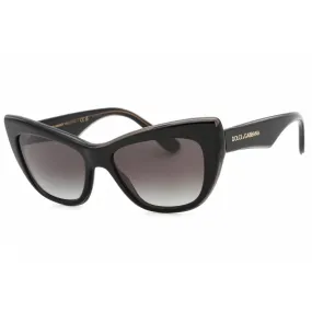 Dolce & Gabbana Women's Sunglasses - Black Cat Eye Full Rim Frame | 0DG4417 32468G