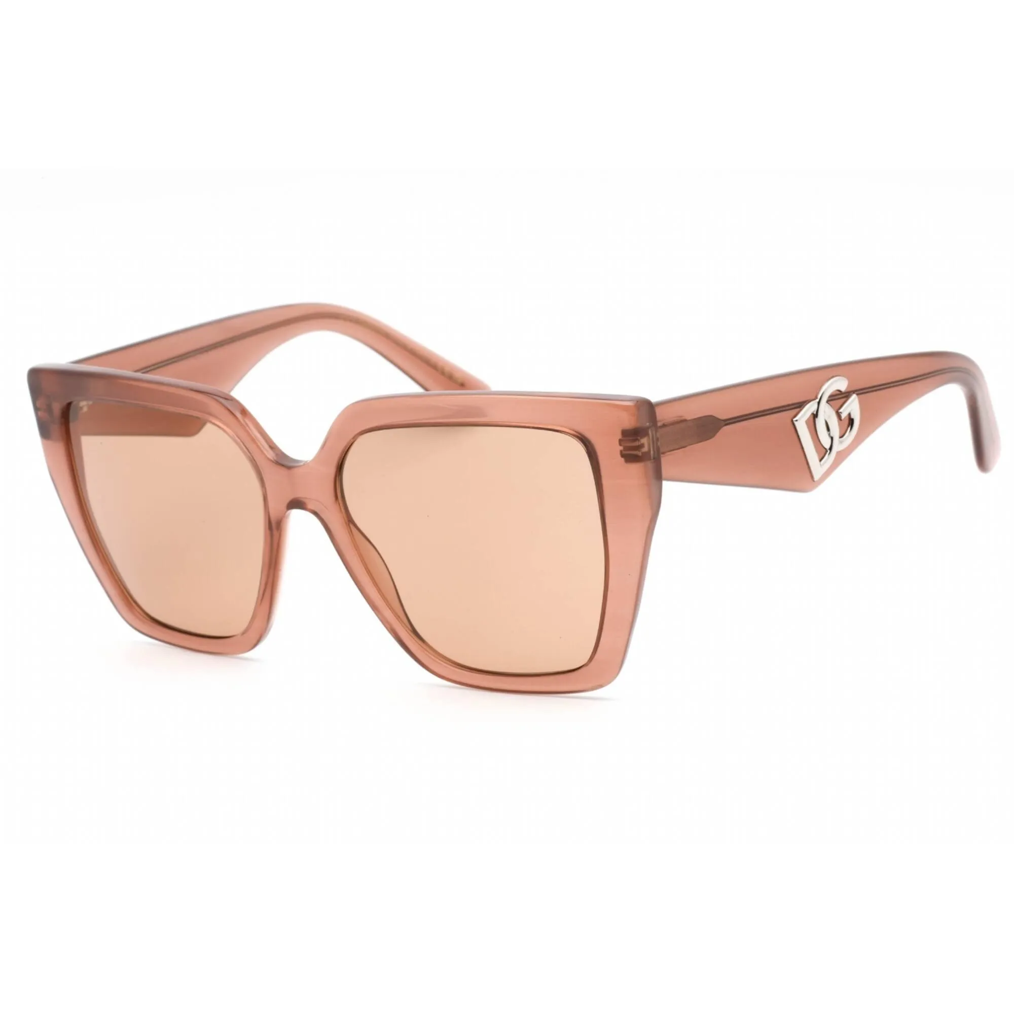 Dolce & Gabbana Women's Sunglasses - Cat Eye Frame Rose Brown Lens | 0DG4438 3411/3