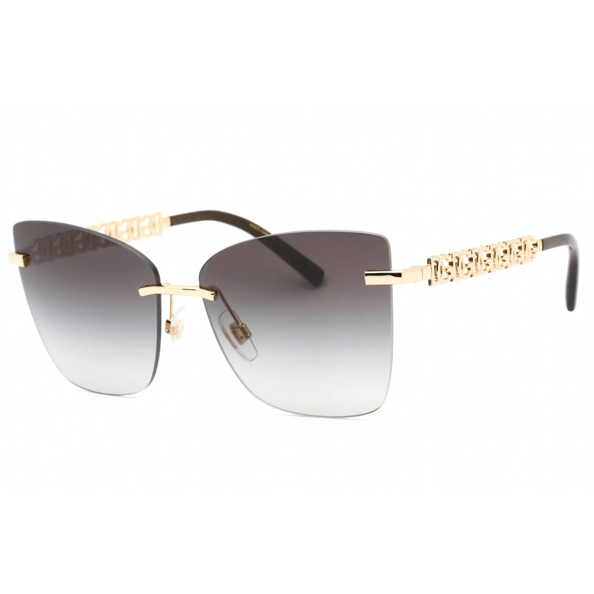 Dolce & Gabbana Women's Sunglasses - Gold/Black Cat Eye Metal Frame | 0DG2289 02/8G