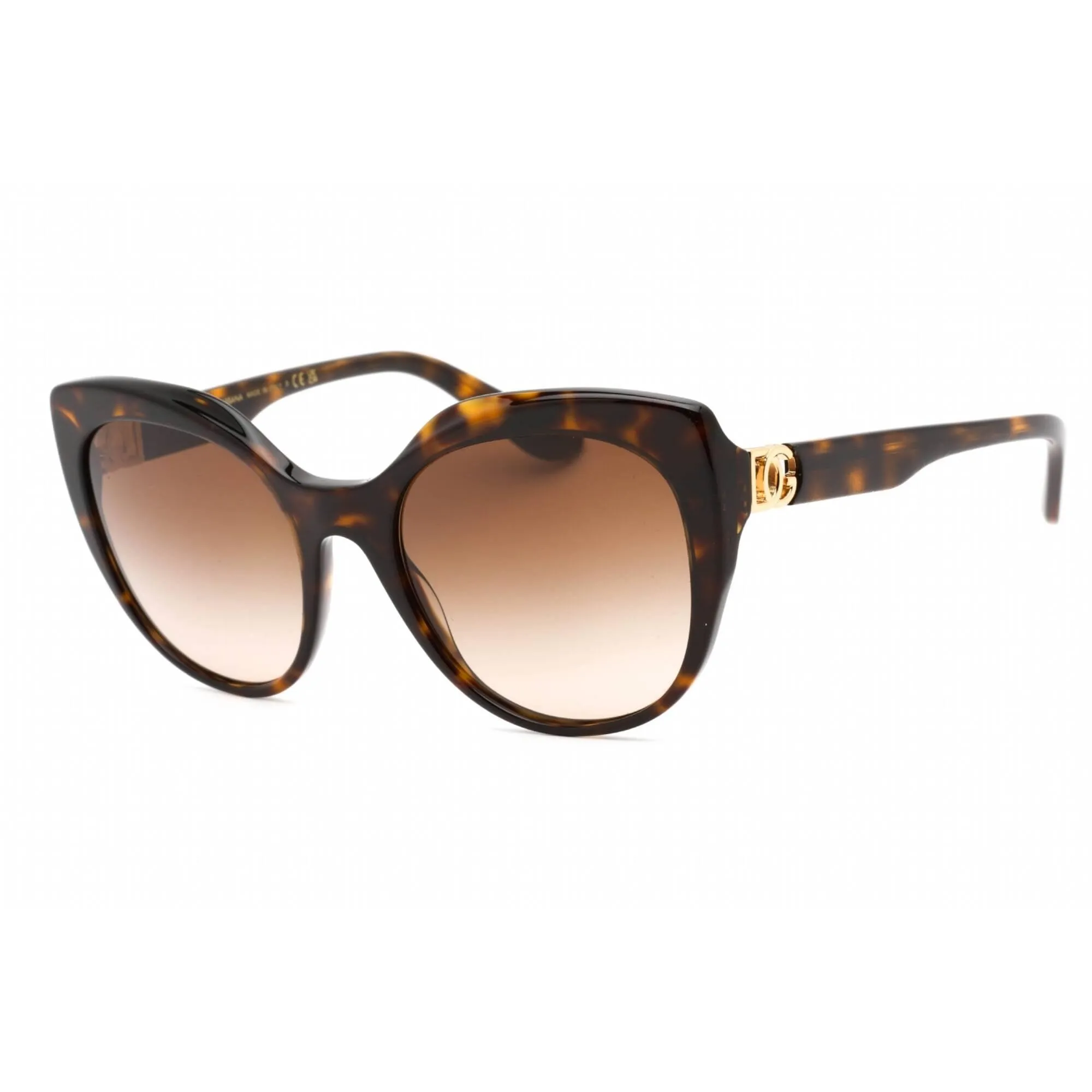 Dolce & Gabbana Women's Sunglasses - Havana Plastic Cat Eye Frame | 0DG4392 502/13