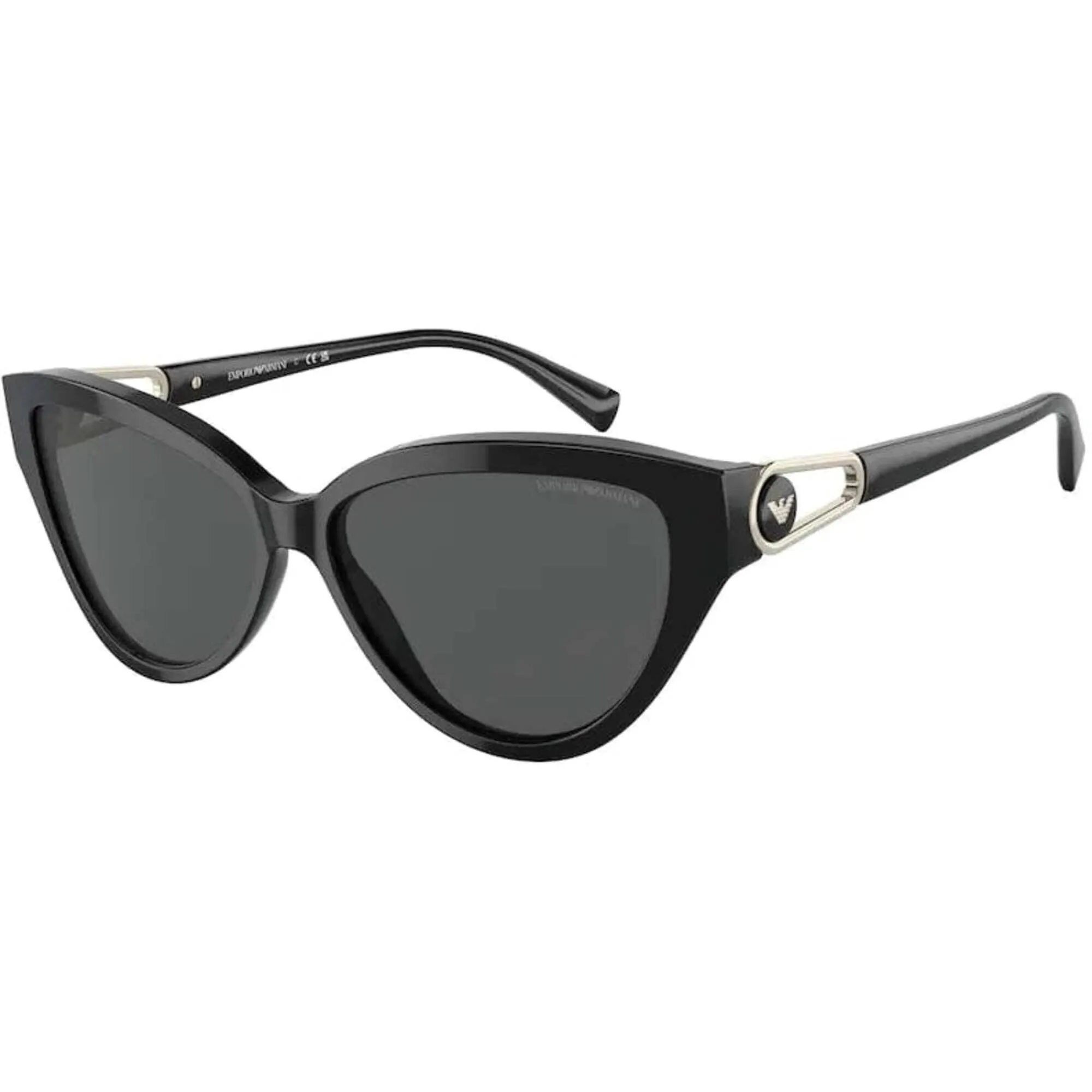 Emporio Armani Women's Sunglasses - Shiny Black Plastic Cat Eye Frame | 4192F 501787