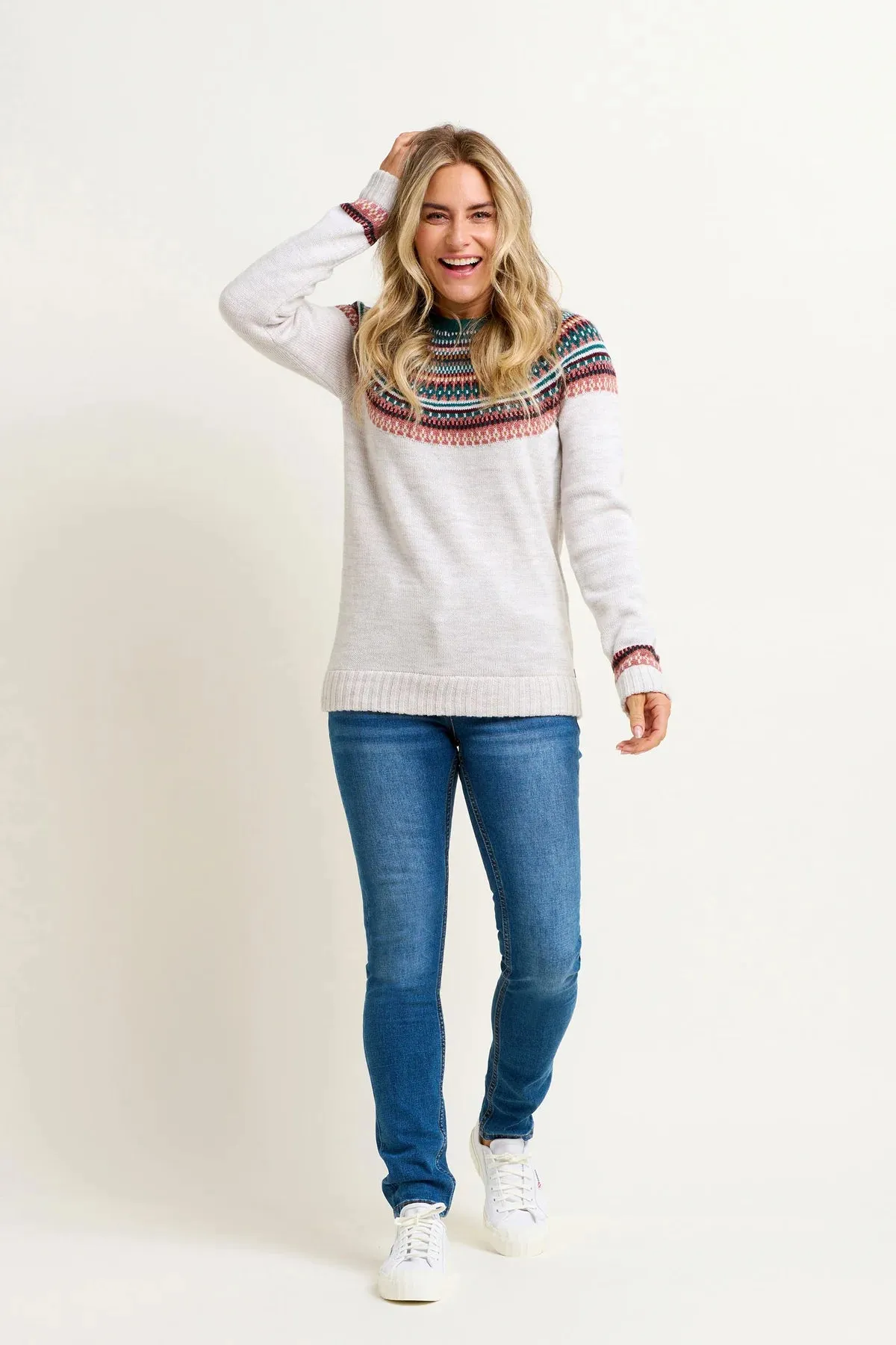 Fairisle Sparkle Knitted Jumper