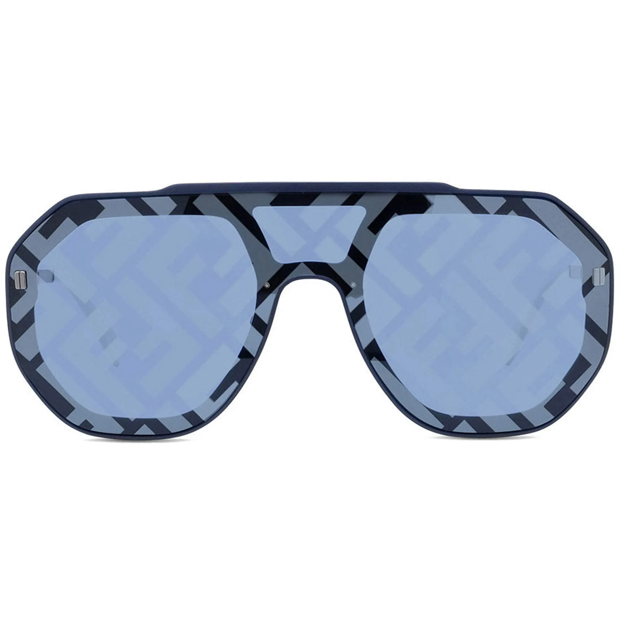 Fendi Women's Sunglasses - Blue with Logo Lens Acetate Aviator Frame | FE40006U 13X