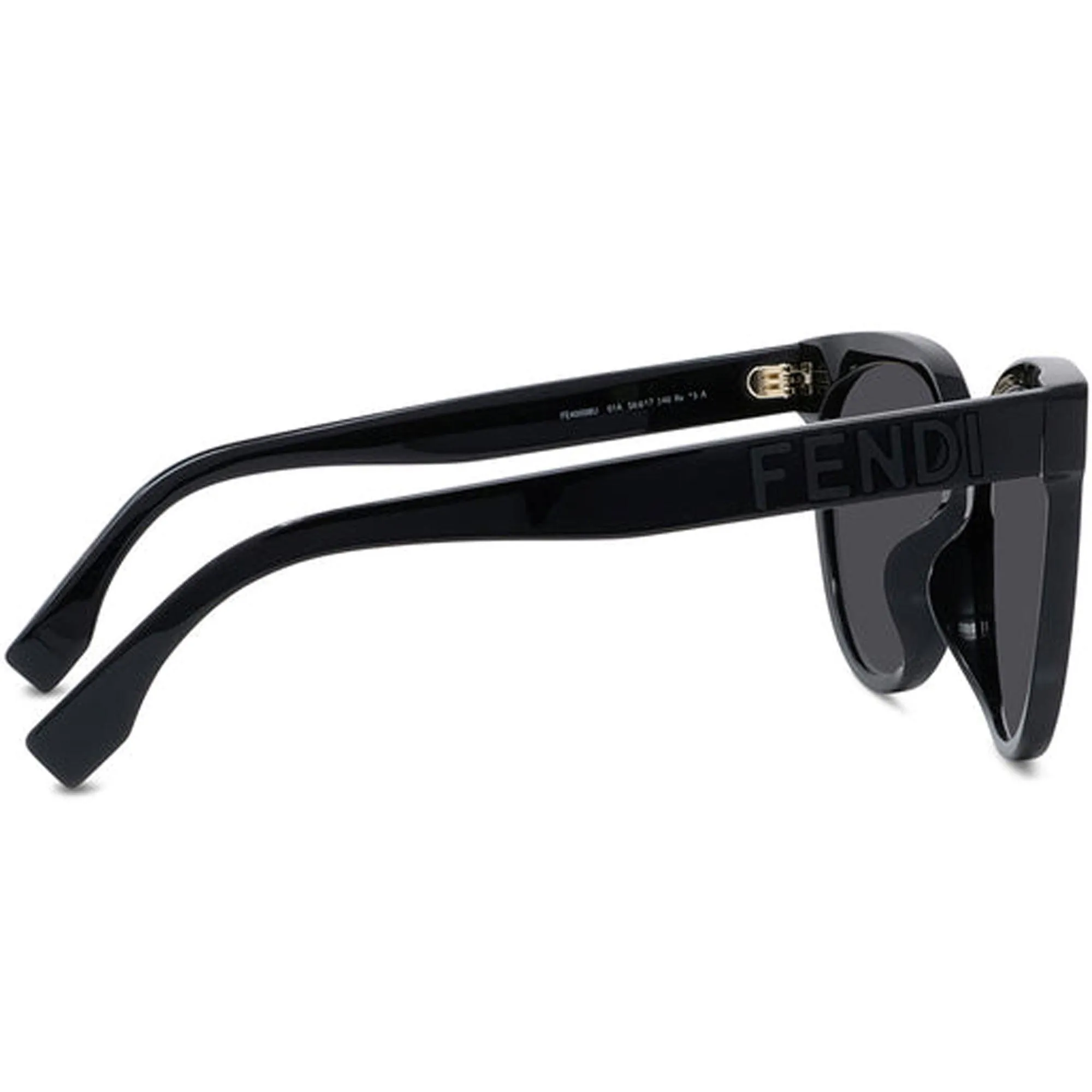 Fendi Women's Sunglasses - Full Rim Black Plastic Cat Eye Shape Frame | FE40008U 01A