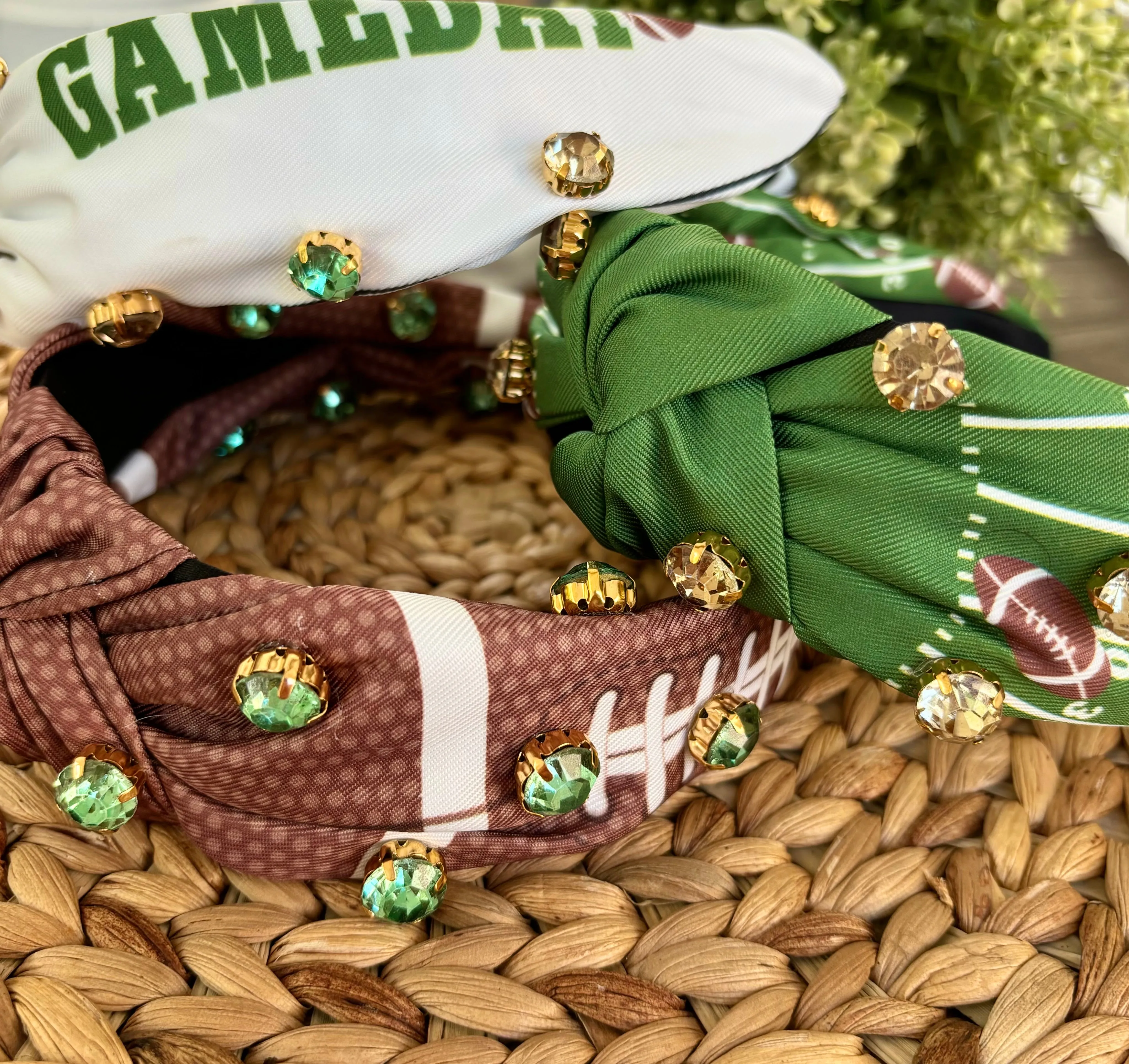 Football Embellished Headbands