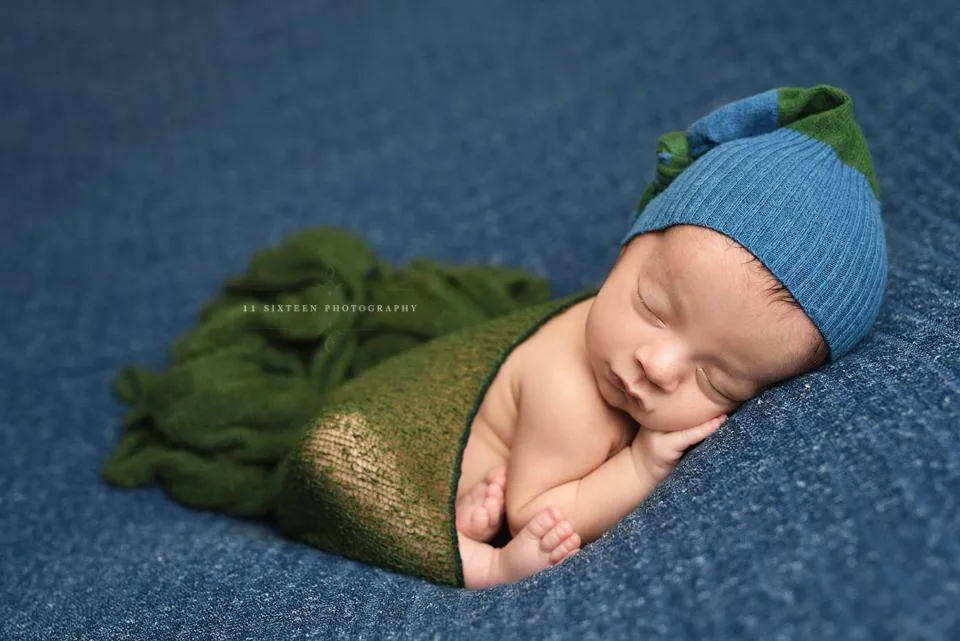 Forest Green Stretch Knit Baby Wrap