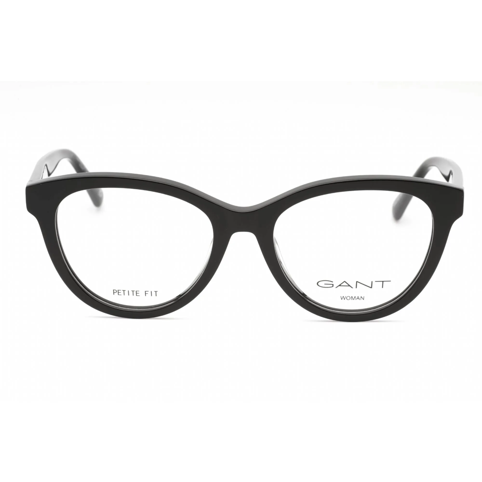 Gant Women's Eyeglasses - Shiny Black Plastic Cat Eye Full Rim 53mm Frame | GA4153 001