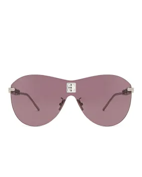 Givenchy Aviator Sunglasses, Palladium & Crystal