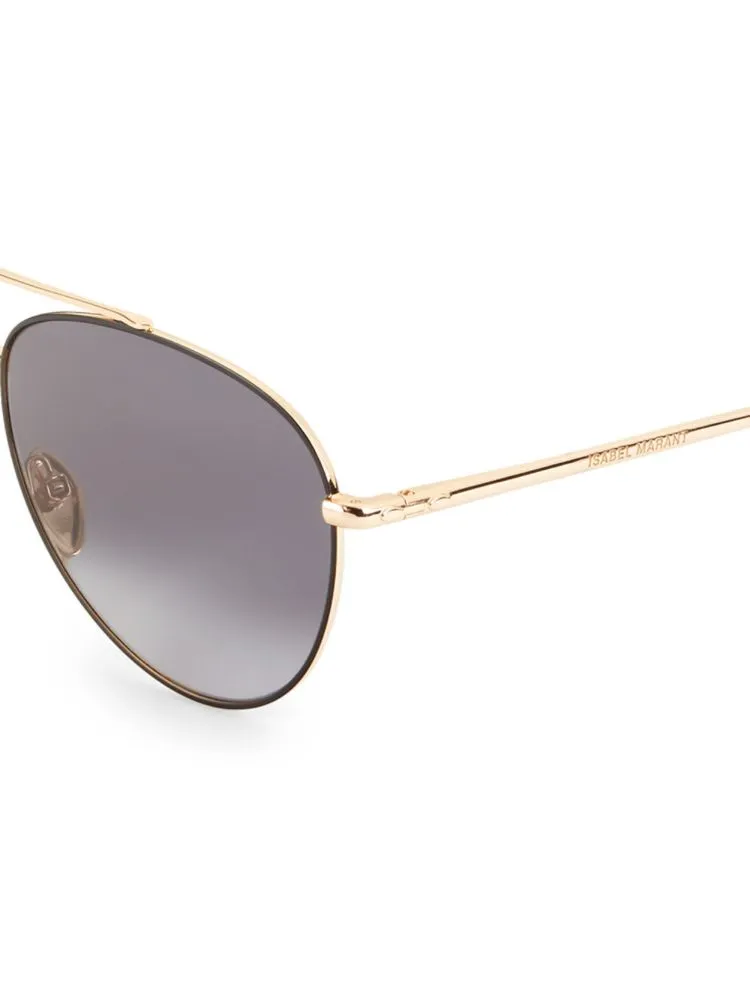 Isabel Marant 60MM Aviator Sunglasses, Orange